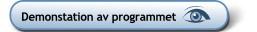 Starta bildspel, som visar programmets funktioner Starta bildspel, som visar programmets funktioner